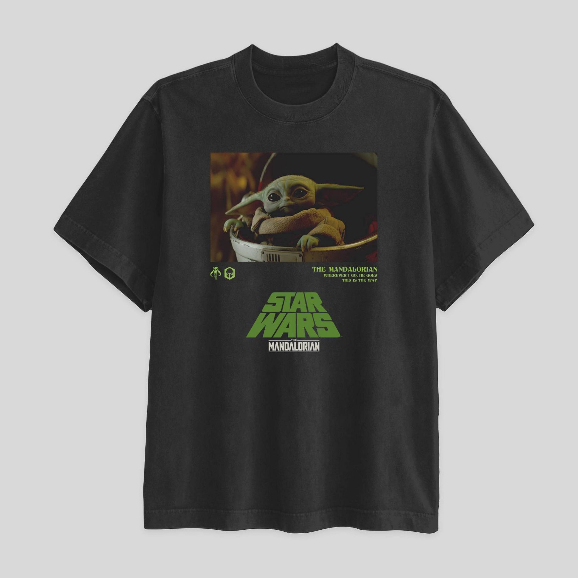 Men's Star Wars Grogu Short Sleeve Graphic T-Shirt - Black