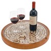 True Wine Cork Collector Lazy Susan Turntable, Wooden and Glass Storage for 130 Corks, Tabletop or Countertop Organization, Set of 1 - 3 of 4