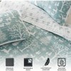 King Blue Winter Forest Quilt Set with Shams -with Versatile Holiday Pattern Bedding Set Includes 1 Quilt, 2 Pillow Shams - 4 of 4