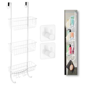 Home Basics Clear Plastic 1-Shelf Hanging Shower Caddy 10.3-in x 4.95-in x  4.04-in in the Bathtub & Shower Caddies department at
