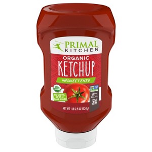 Primal Kitchen Squeeze Unsweetened Organic Ketchup - 18.5oz - 1 of 4