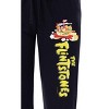 The Flintstones Womens' Cartoon TV Show Characters Sleep Pajama Pants Black - 2 of 3