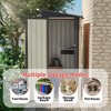 Mlmh & Kngwa 67.6"H Metal Garden Shed 5 X 3 FT Pent Roof - 2 of 4