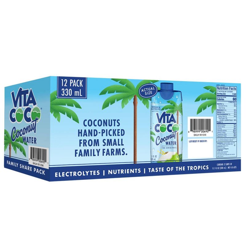 Vita Coco Pure Coconut Water - 12pk/330mL Cartons, 2 of 4