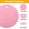Unique Bargains Non-Slip Silicone Round Multipurpose Jar Opener Pads 3 Pcs - 3 of 3