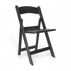 Flash Furniture HERCULES Series 800 lb. Capacity Resin Folding Chair with Slatted Seat - 1 of 4