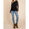Women's Lacey Long Sleeve Top - Emerald Collection - 3 of 3