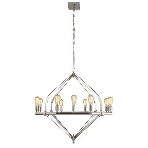 Elegant Lighting Illumina 12 light polished Nickel Pendant - 1 of 2