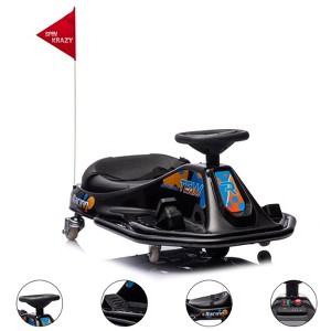 24V Ride on Car Electric Drifting Go Kart for Kids, Ride On Race Car for Ages 3-8 Years, High/Low Speed Switch and Simplified Drifting System - 1 of 4