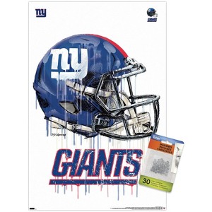 Trends International NFL New York Giants - Drip Helmet 20 Unframed Wall Poster Prints - 1 of 4