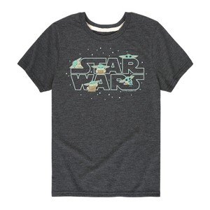 Boys' - The Mandalorian - Grogu Star Wars Short Sleeve Graphic T-Shirt - 1 of 4