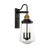 Savoy House Macauley 3 - Light Wall Light in  Vintage Black/Warm Brass - 4 of 4