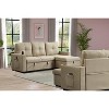 Pull Out Sleeper Sofa,L-Shaped Reversible Sleeper Sectional Sofa Bed with Storage Chaise for Living Room - 3 of 4
