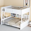 Queen Size Wood Bunk Bed with Ladder for Bedroom - 3 of 4