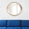 Howard Elliott 39"x35" Metallic Framed Oval Wall Mirror Warm Silver - 2 of 4