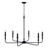 Capital Lighting Paloma 6 - Light Chandelier in  Textured Black - image 2 of 4