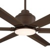 65" Casa Vieja Ultra Breeze Modern Indoor Outdoor Ceiling Fan with Dimmable LED Light Remote Control Oil Rubbed Bronze Wet Rated for Patio Exterior - image 3 of 4