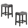 Best Master Furniture,Vitaliya Linen Counter Height Stools, Set of 2 - 3 of 3