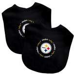Baby Fanatic Officially Licensed Unisex Baby Bibs 2 Pack - NFL Pittsburgh Steelers
