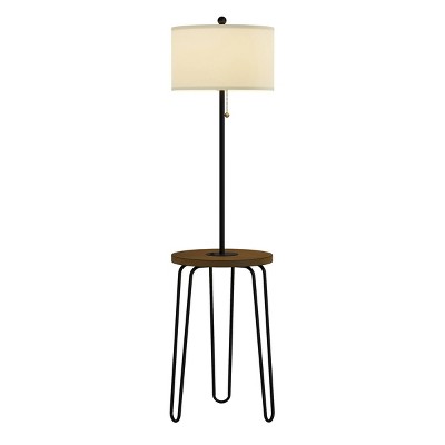 Floor Lamp End Table (Includes LED Light Bulb) - Modern Hairpin Legs