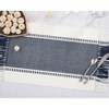 Saro Lifestyle Tassel Trimmed Stripe Placemat (Set of 4) - 4 of 4