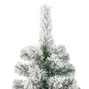 vidaXL Artificial Hinged Christmas Tree with Flocked Snow - Lifelike Appearance, Easy-to-Assemble Design, Reusable Decoration - 4 of 4