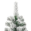 vidaXL Artificial Hinged Christmas Tree with Flocked Snow - Lifelike Appearance, Easy-to-Assemble Design, Reusable Decoration - image 4 of 4