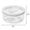 iDesign Round Produce Bin with Drainage Tray and Lid - Set of 4 - Clear - 4 of 4