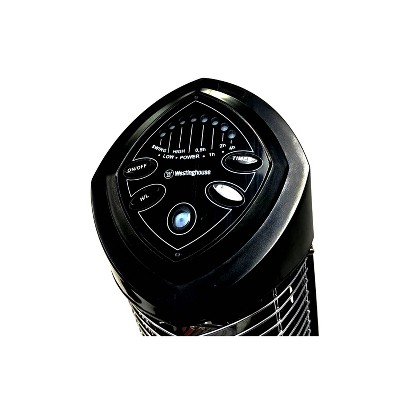 Freestanding Black Infrared Electric Outdoor Heater with Remote