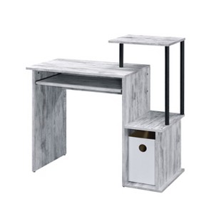 NicBex Home Office Desk 37.5" Morden Computer Desk with Keyboard Tray, Shelves, Storage Drawer, Wooden Desktop and Metal Leg for Office, Study - 1 of 4