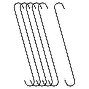 Unique Bargains Carbon Steel Indoor Outdoor Utility Hooks and Hangers 6 Pcs - 1 of 4