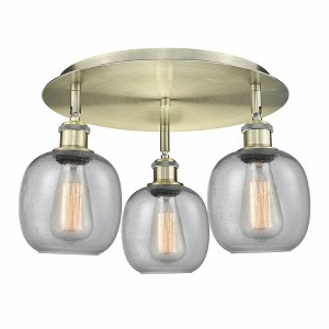 Belfast - 3 Light Flush Mount In Industrial Style-9.5 Inches Tall and 17.75 Inches Wide - 1 of 1