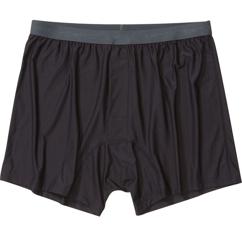 ExOfficio Give-N-Go 2.0 Boxer Shorts - Black, 1 of 3