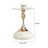 15" Round Side Table for Small Spaces Modern Ends Table with Gold Frame for Living Room-The Pop Home - 4 of 4