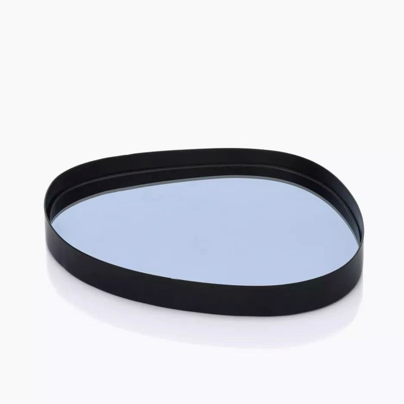 DUKA 7.5" x 6.5" Asymmetrical Mirror Tray, 1 of 4