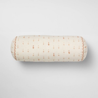 Bolster Geo Pattern Cream and Peach - Threshold™ designed with Studio McGee
