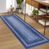Washable Area Rugs for Living Room Non Slip Modern Braided Print Rug - 3 of 4