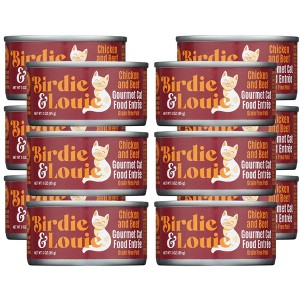 Birdie & Louie Chicken and Beef Cat Food - Case of 12/3 oz - 1 of 1
