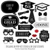 Big Dot of Happiness Graduation Cheers - 2025 Graduation Photo Booth Props Kit - 20 Count - 2 of 4