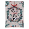Evergreen Garden Flag Chickadee Wreath Burlap Double Sided Indoor Outdoor Decor 18" x 12.5" - 2 of 4