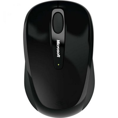 Microsoft 3500 Wireless Mobile Mouse- Black - Limited Edition - Wireless - BlueTrack Enabled - Scroll Wheel - Ambidextrous Design