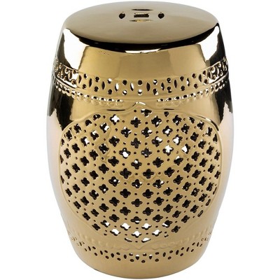 Mark & Day Dechantskirchen 18"h X 13"w X 13"d Modern Gold Garden Stool : Target