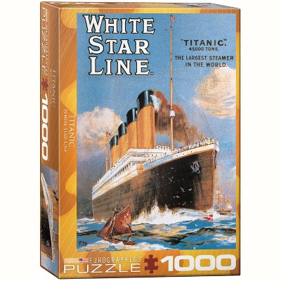 Eurographics Inc. Titanic White Star Line 1000 Piece Jigsaw Puzzle