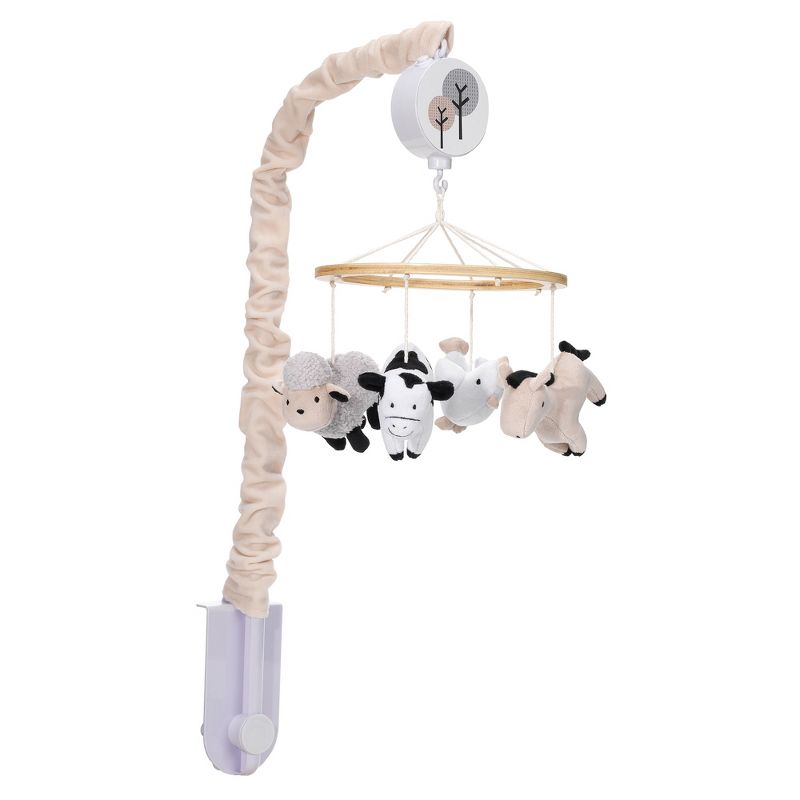 Lambs & Ivy Baby Farm Animals Musical Baby Crib Mobile Soother Toy, 4 of 7
