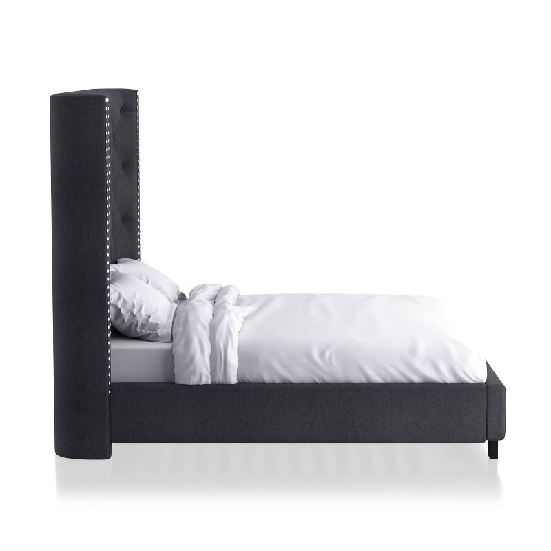 Sunil Wingback Upholstered Panel Bed - HOMES: Inside + Out, 3 of 7