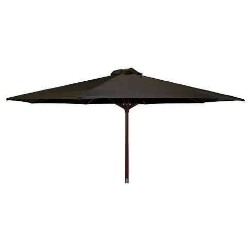 Parasol Classic Wood Market Umbrella 9 Black Target