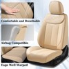 Coverado Car Seat Covers, Luxury Faux Leather Car Seat Protectors, Front and Back Universal Auto Interior Accessories Fit for Most Vehicles - 3 of 4
