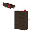 FUFU&GAGA Rustic 5 - Drawer Vertical Storage Chest Dresser Organizer-Bedroom Organizer with Anti - Tipping Device - 3 of 4
