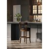 Maven Lane Alexander Swivel Vegan Leather Bar Height Bar Stool - 2 of 4