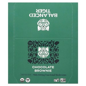 Organic Functional Mushroom Protein Bars | Full Dose (1500mg) Lions Mane, Chaga, Reishi & Cordyceps Bars | Vegan Protein Bars, Adaptogens, Superfoods - 1 of 3